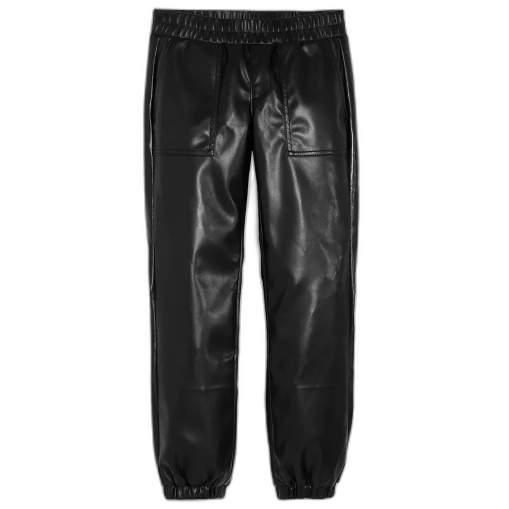 BLANKNYC Girls' Faux Leather Jogger Pants - Big Kid Size XL